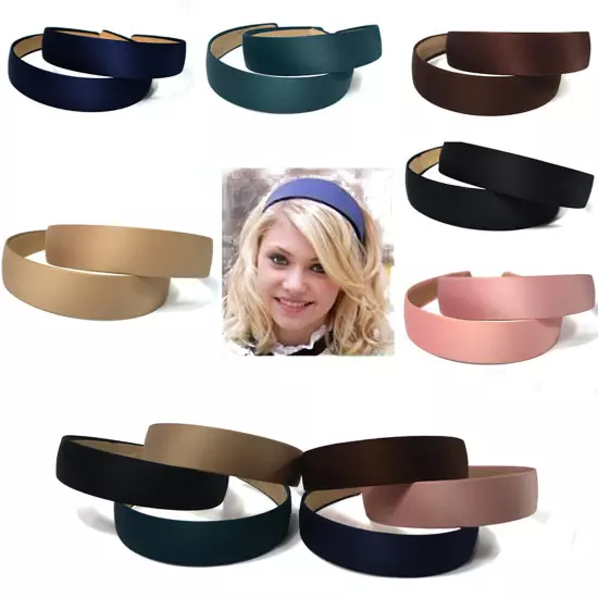 Women/Girls' Headwear Headband Satin Wide Hair Head Band Headpiece Hair Dec ~