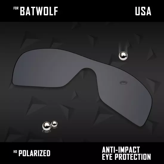 Anti Scratch Polarized Replacement Lenses for-Oakley Batwolf OO9101 Options