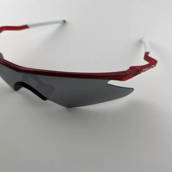 Oakley M Frame Crystal Red Black Iridium Heater Gen 1 Mumbo White Ear Socks 90’s