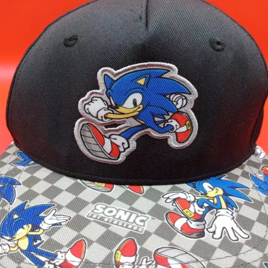 Sonic Hedgehog Hat Snapback Men youth NICE SOLID embroidered