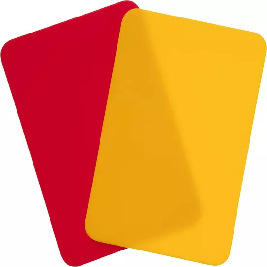 MIKASA Volleyball Warning Card for Referee VK Yellow/Red