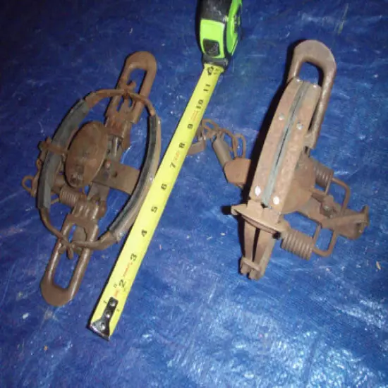 Coyote spring traps...two(2)...antique collectable...pick up only...Atlanta, Ga.