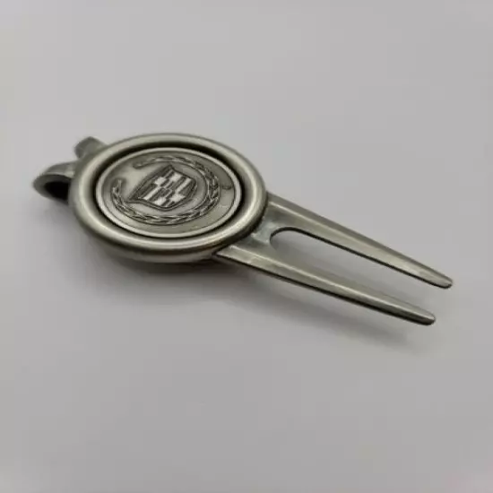 Vintage Cadillac Golf Chrome Metal Divot Tool Money Clip