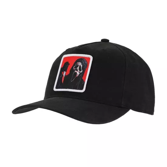 Scream Ghostface Sublimated Patch Pre-Curved Snapback, One Size