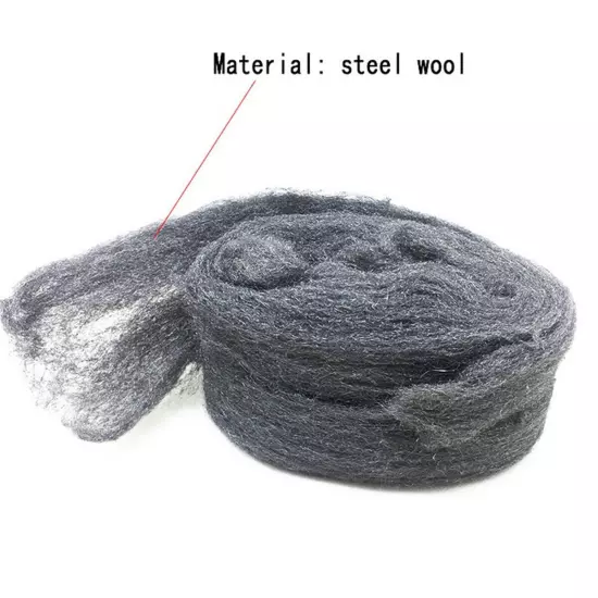 1pc Steel Wire Wool Grade 0000 3.3m For Polishing Cleaning Remover Non Crumble