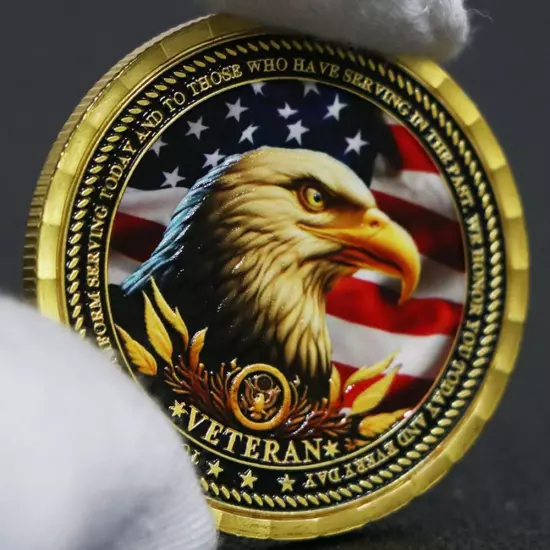 Thank You for Your Service Veteran Coin Military Gratitude Challenge Coins