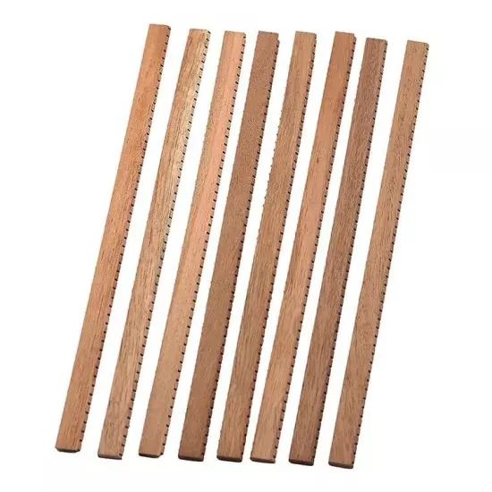 50x Guitar Reverse Kerfed Lining Kerfing Strip Mahogany Luthier 14" (360mm)