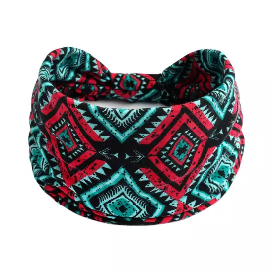 BOHO Wide Women Stretch Headband Turban Sport Yoga Knotted Hair Band Head Wrap N