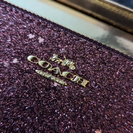 Coach Purse, New In Box, No Tags, Purple Sparkle 