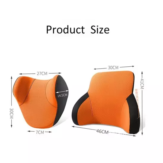 Neck Pillow Car Seat Pillow Support Auto Lumbar Cushion Headrest Lumbar Support