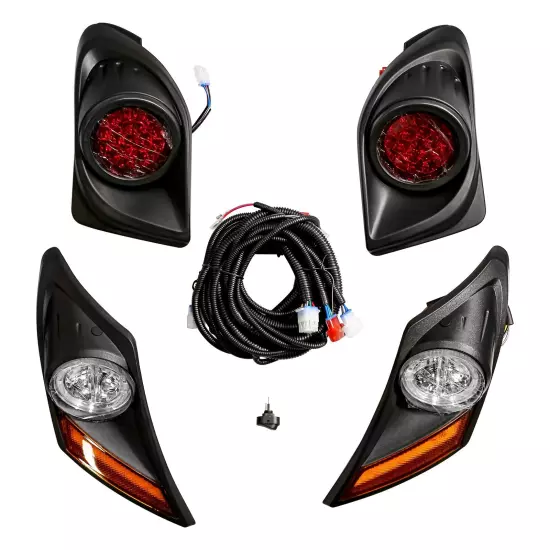 LED Deluxe Street Legal Golf Cart Light Kit for Yamaha Drive2 2017-Up