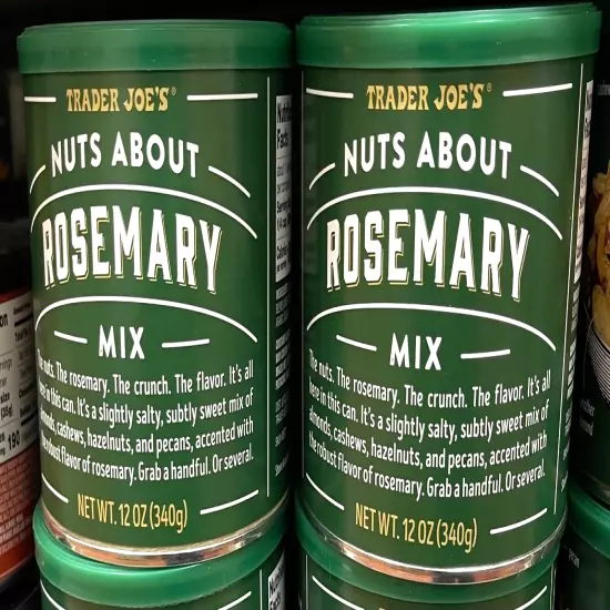 2 Packs Trader Joe's Nuts About Rosemary Mix Nuts 12 oz Each Pack, Total 24 oz