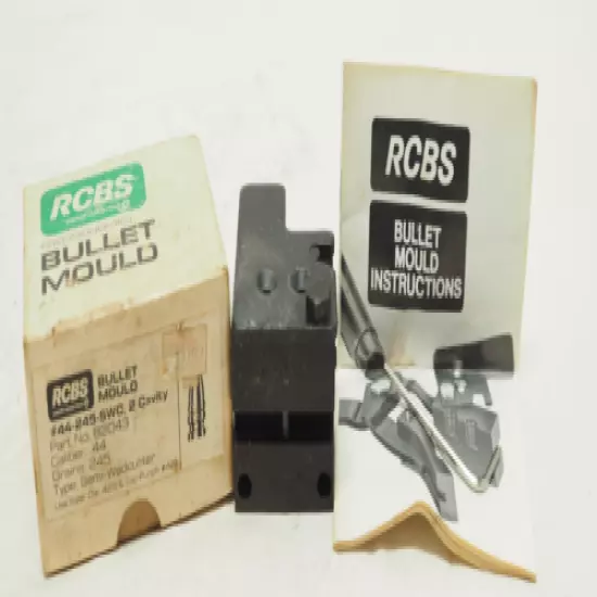 RCBS .44 SWC - Double Cavity Bullet Mould .44 cal 245gr Semi Waddcutter 82043