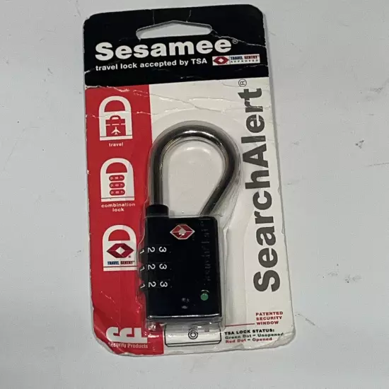 Sesamee combination Travel Lock Search Alert