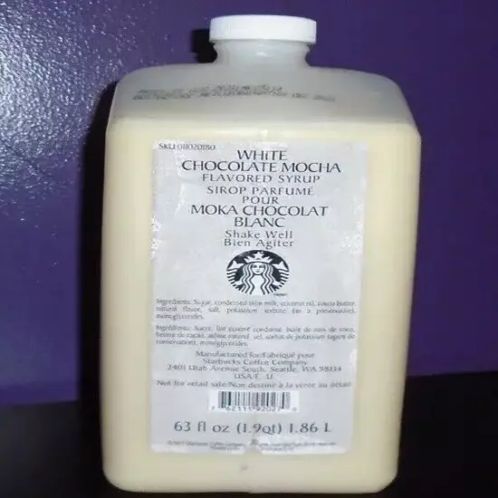 Starbucks White Chocolate Mocha Syrup 63oz.