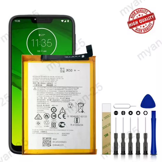 For Motorola Moto G Play 2021 XT2093-4 JK50 Battery Replacement 4850mAh + Tool