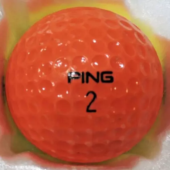 PING GOLF BALL - YELLOW AND ORANGE