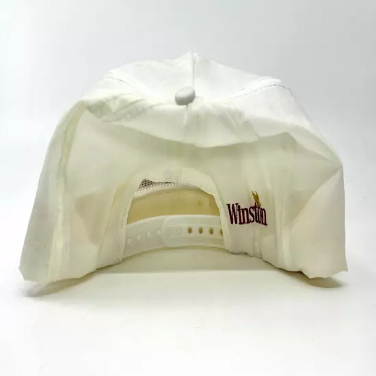 Vintage Winston Gold The Wrap Snapback White Trucker Hat