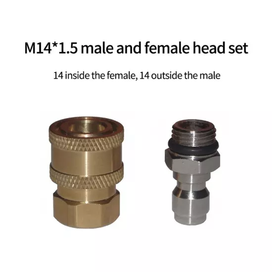 High-pressure Washing Machine Connection Quick Insertion M14*1.5 Male And Female