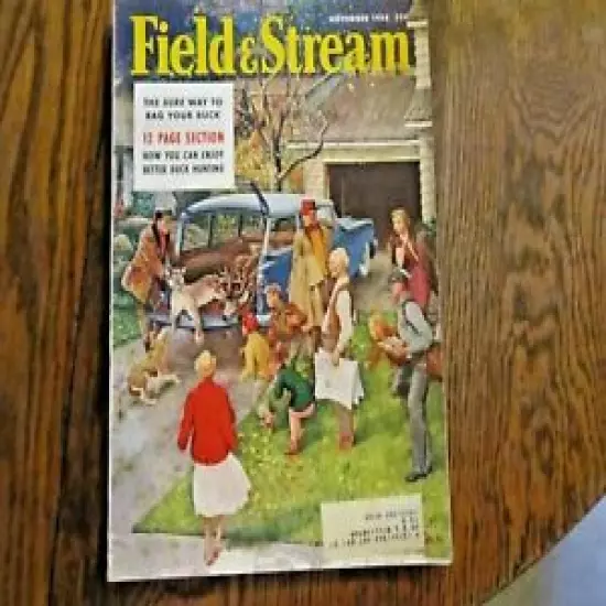 Field and Stream Magazine November 1956 Vintage Issue- Free Shipping!