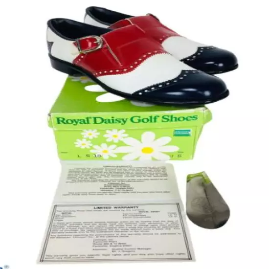 Vintage 1950's Ben Hogan Golf Shoes Size 8.5 N Deadstock Rare BNIB