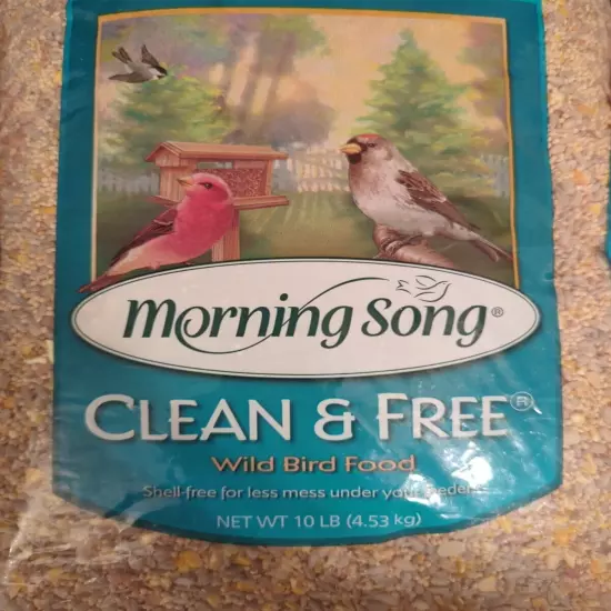 Morning Song Clean & Free Shell Free Wild Bird Food, Premium No Mess. BB 12/25