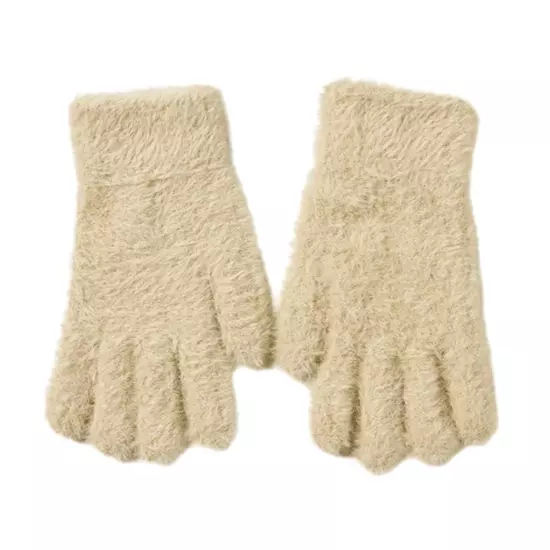 Korean style winter gloves imitation mink gloves plush warm^ω