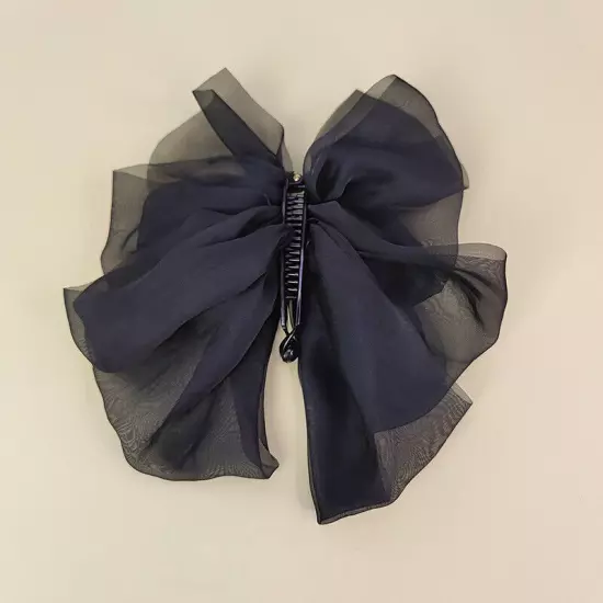 Multi-layer Bowknot Hair Clip Satin Barrette Hairpin Ponytail Hair Accessories ✔