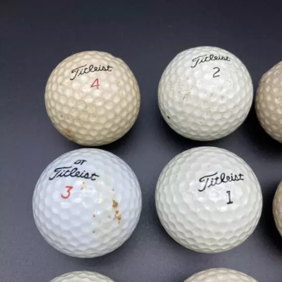 10 RARE Vintage Titleist Golf Balls, DT, Durable Surlyn, 384 Tour- LOT OF 10