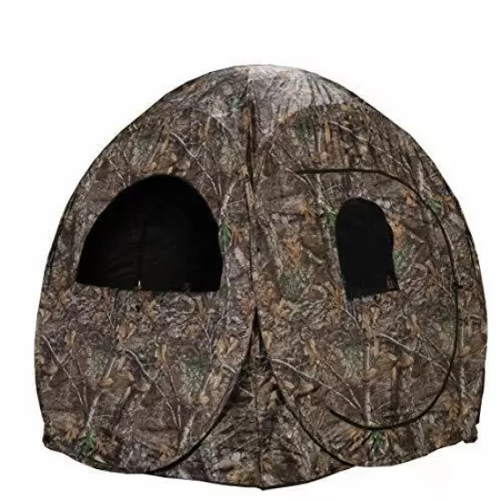 Rhino Blinds R75-RTE 2 Person Hunting Ground Blind, Realtree Edge 