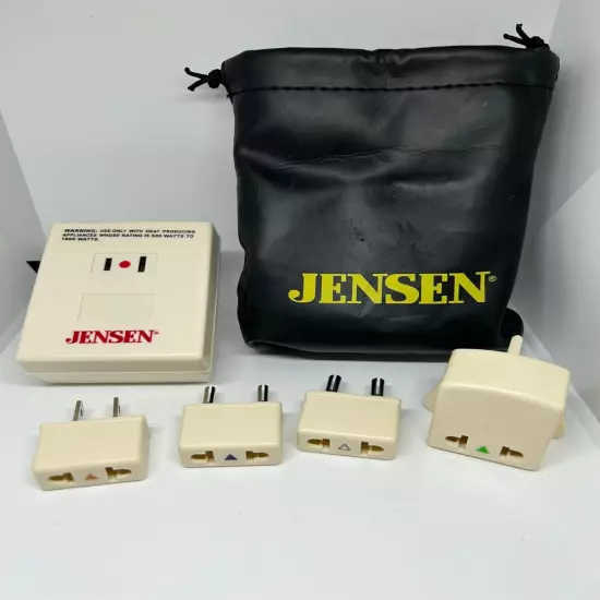 Jensen Power Travel Voltage Converter Kit Converts 220V-240V 110-120V JEN1600 