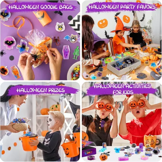 Halloween Party Favors, 24 Pcs Slime Kit, Toys for Kids,... 