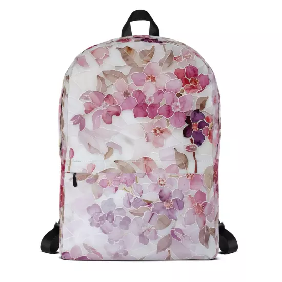 Vintage Lilacs Backpack, Water-Resistant Book Bag, Ergonomic College Bag