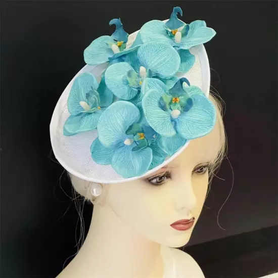 Fascinators for Women Tea Party Headband Kentucky Derby Hats Cocktail Flower Mes