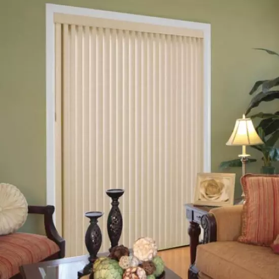 VERTICAL WINDOW BLINDS PVC Sliding Glass Doors Patio Privacy Blackout 78X84 inch