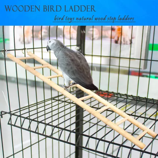 2pcs Wooden Ladder for Bird Parrot Ladder Cage Climbing Toy Birdie Basics (5 ...