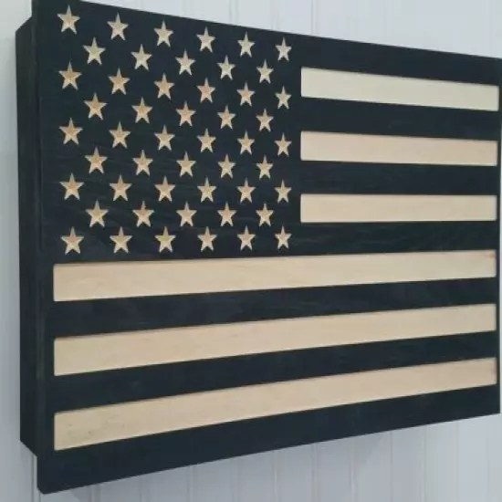 American Flag firearm concealment furniture compartment cabinet secret hidden