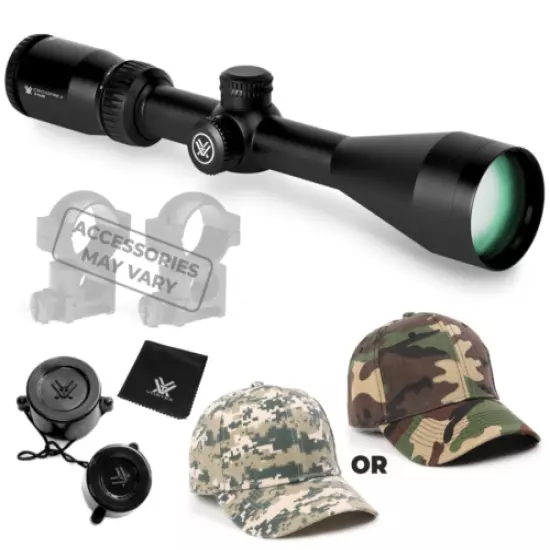 Vortex Optics Crossfire II 3-9X50 SFP Riflescope Dead Hold BDC w Rings