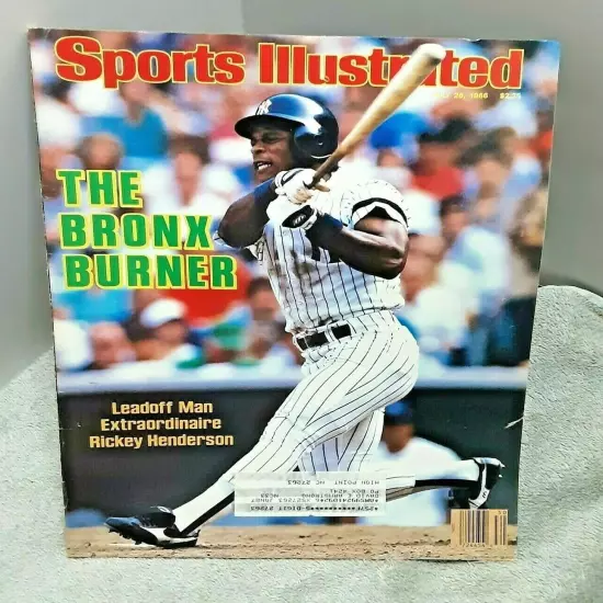 Sports Illustrated July 28 1986 Rickey Henderson New York Yankees magazine 80s