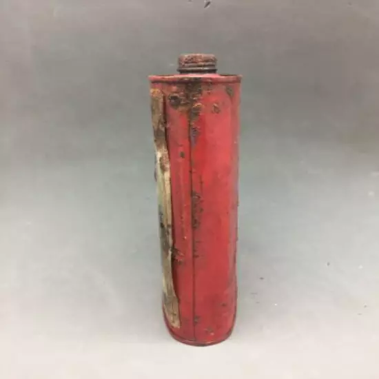 Dupont Gunpowder Tin Can Paper Label Vintage Red Metal Superfine FFFg 6 1/2"