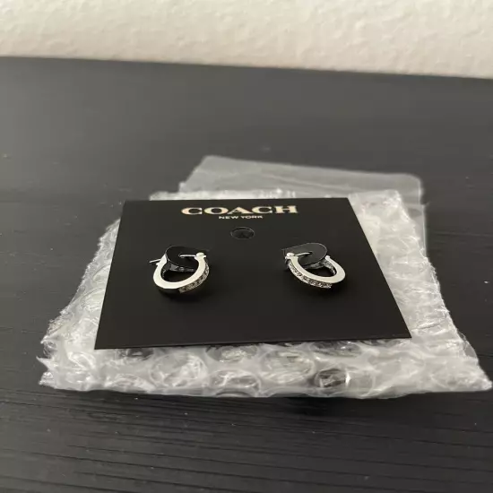 New Coach Earrings Silver