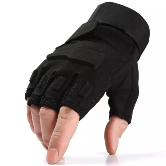 Half Finger Tactical Gloves Men's Outdoor Fitness Fighting Protective Sports