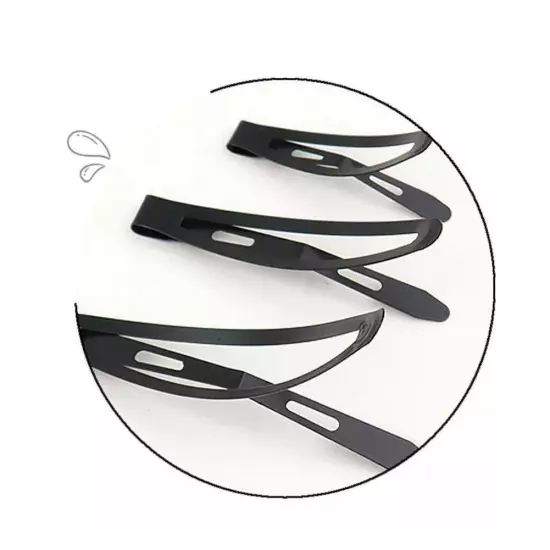 Large Black Metal Snap Hair Clip Barrettes 77mm DIY Clip Hair New Fashion L7G6