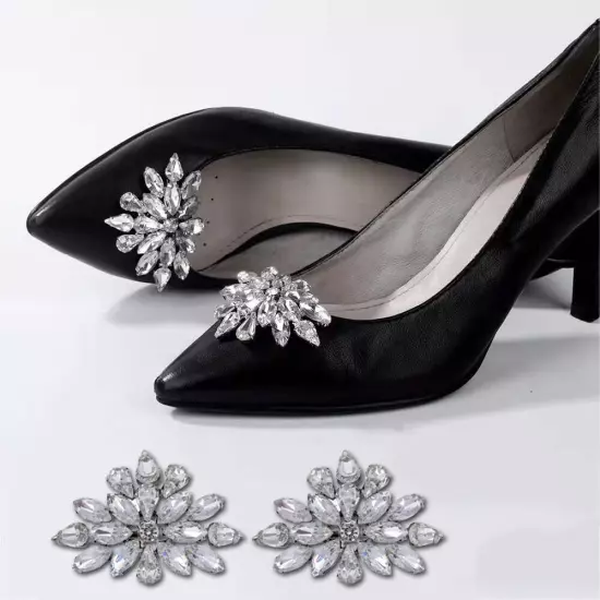 Charms Jewelry Shoes Buckles Rhinestone Shoe Clips Bridal Shoes Decoration