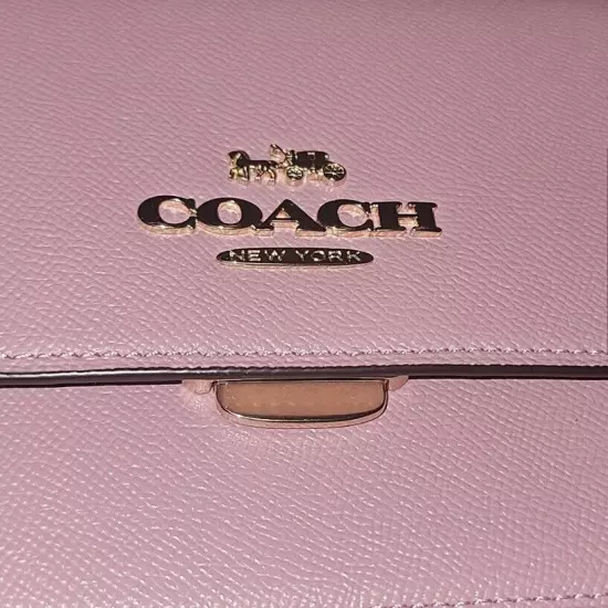 COACH Mini Brynn Crossbody bag in Crossgrain leather Pink - MSRP $298