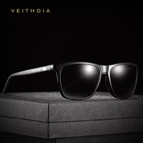 VEITHDIA HD Polarized Photochromic Sunglasses Men Aluminum Sport Driving Glasses