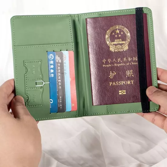 Ultra-thin Passport Bag RFID Travel Passport Case Credit Card Holder Travel