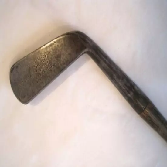 VTG SLAZENGER SPECIAL GOLF CLUB GENERAL PURPOSE IRON~HICKORY WOOD SHAFT SCOTLAND