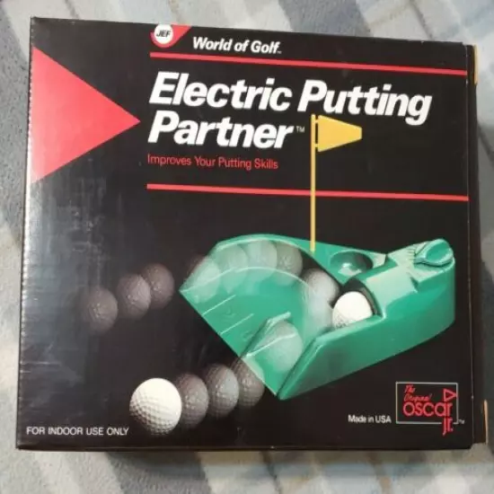 World Of Golf Electric Putting Partner W/ Ball Return Putting Aid Oscar Jr 