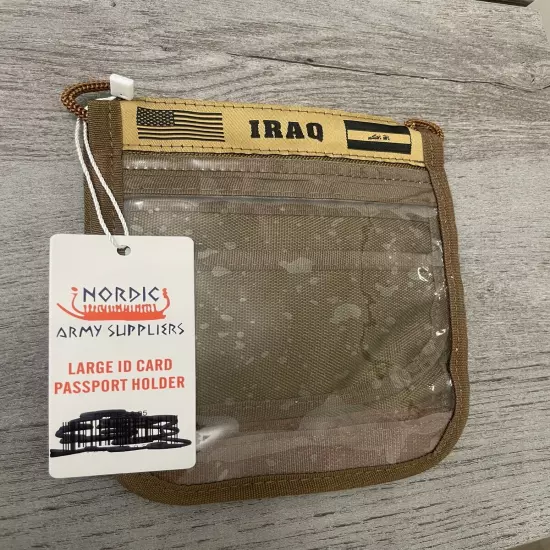 Nordic Army Suppliers Large Id Card Passport Holder USA Military In Iraq